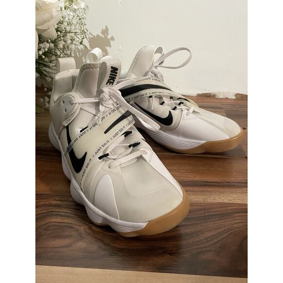 Nike React Hyperset CI2956-100 Women Volleyball Shoes White Black Gum Rare 8.5W - Picture 4 of 12